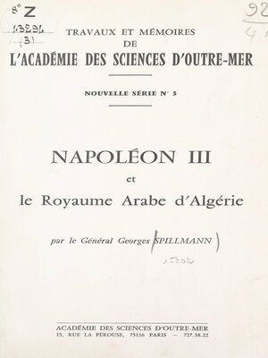 cover image of Napoléon III et le royaume arabe d'Algérie